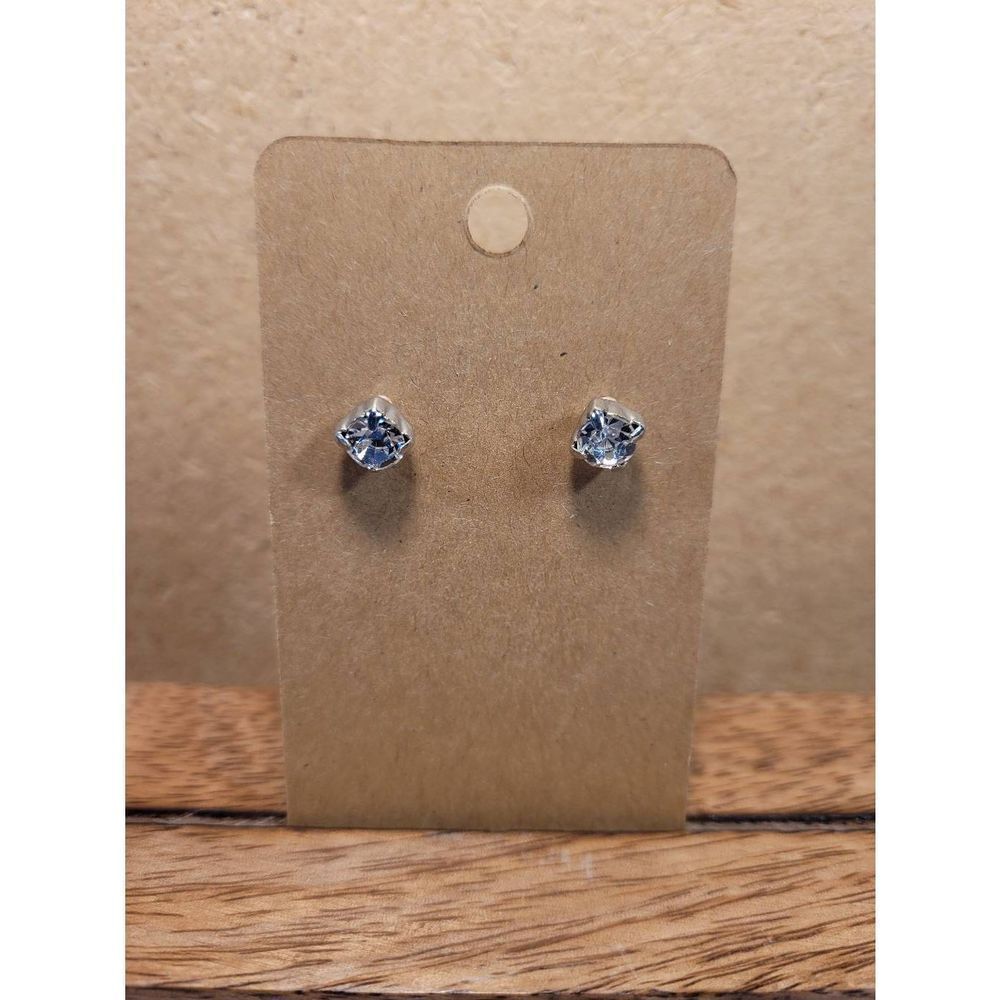 (3 for $15) JoMa Silvertone Australian Crystals Earrings- NEW